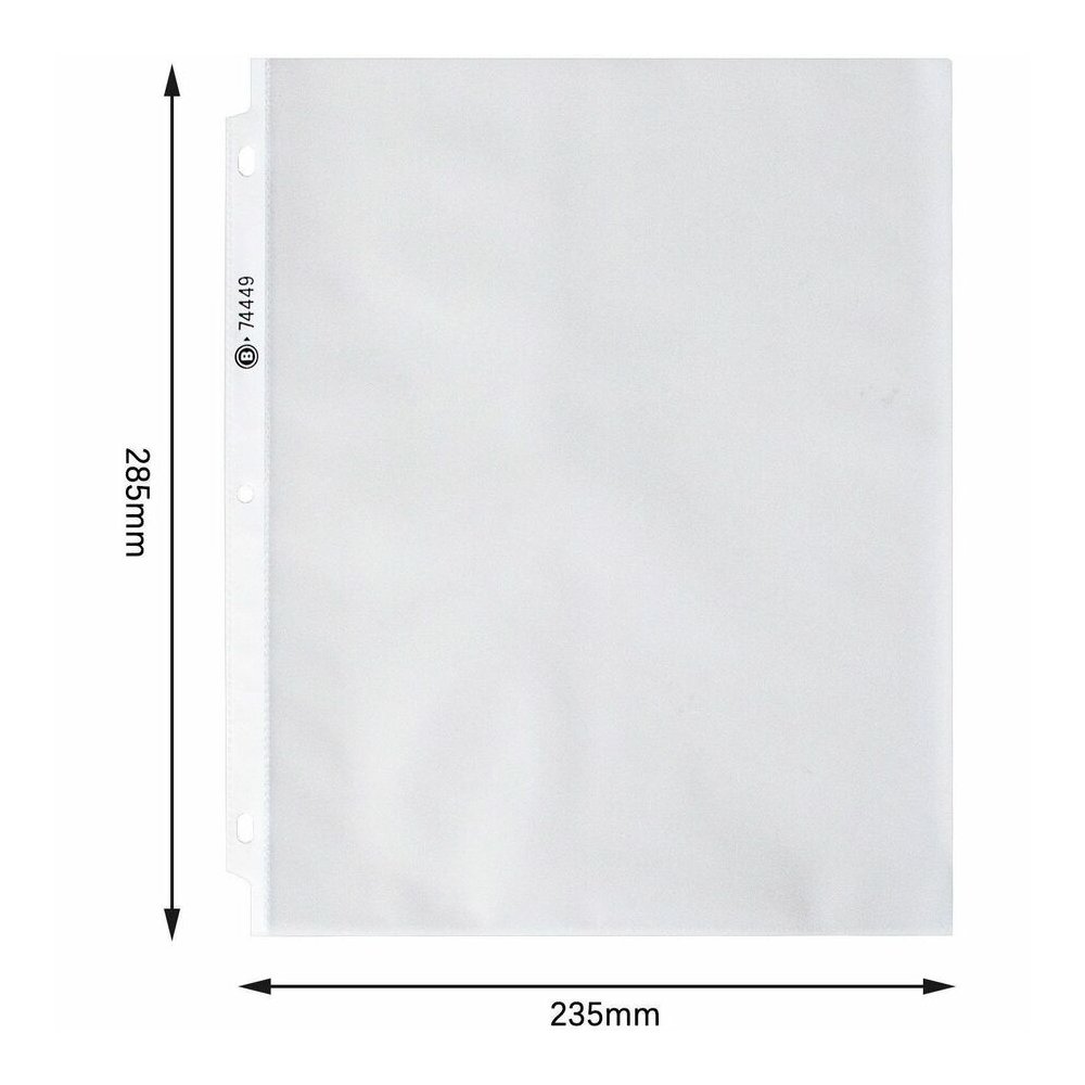 Business Source Nonglare Top-loading Sheet Protectors - 11" Height x 9" Width x 3.3 mil Thickness - For Letter 8 1/2" x 11" Sheet - Ring Binder - Rectangular - Clear - Polypropylene - 100 / Box. Picture 4