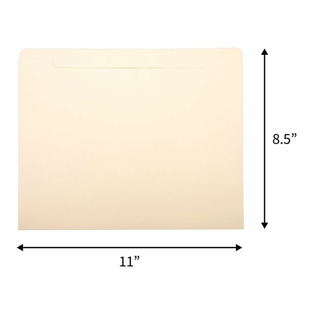 Business Source Letter Recycled File Pocket - 8 1/2" x 11" - 11 pt. - 2 Plys - Manila - Slip Resistant, Reinforced Tab, Heavyweight Cover - 10% Recycled - 100 / Box. Picture 5