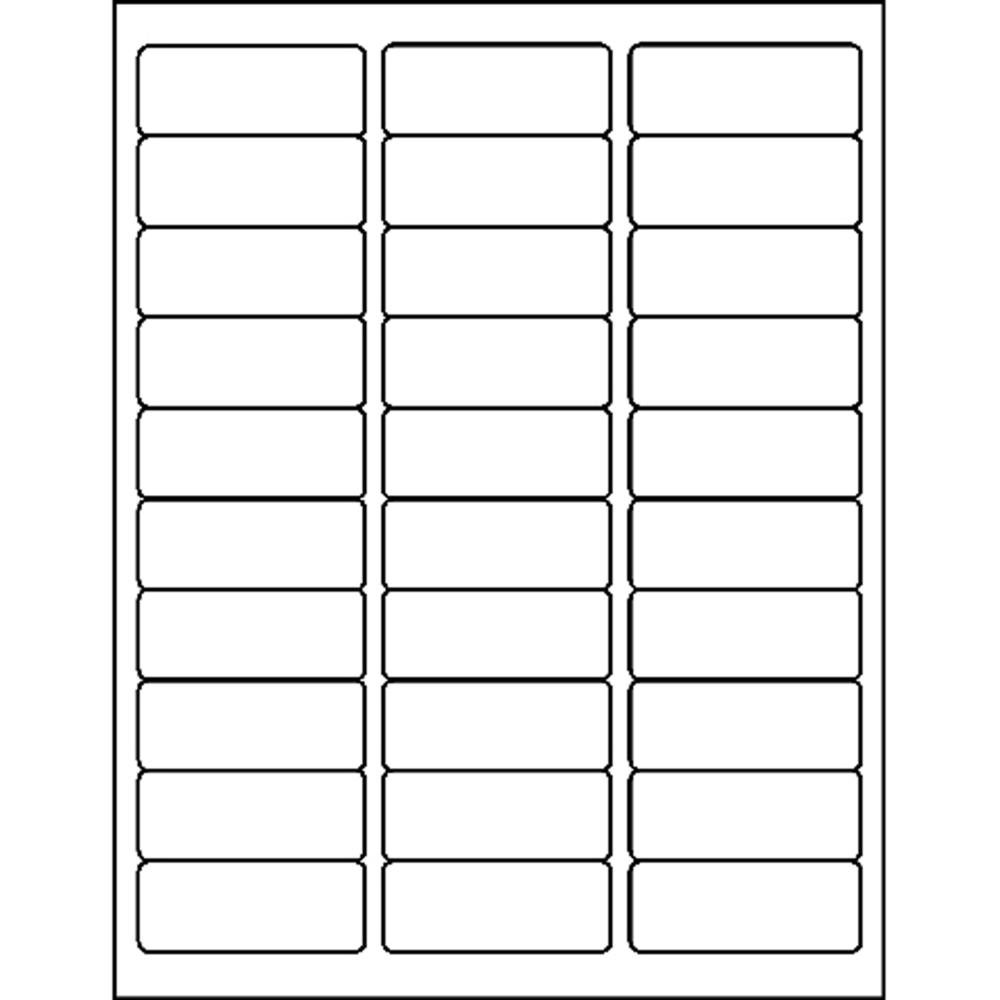 Business Source Mailing Address Labels - 1" Width x 2 3/4" Length - Permanent Adhesive - Rectangle - Laser - Clear - 30 / Sheet - 750 / Pack. Picture 3