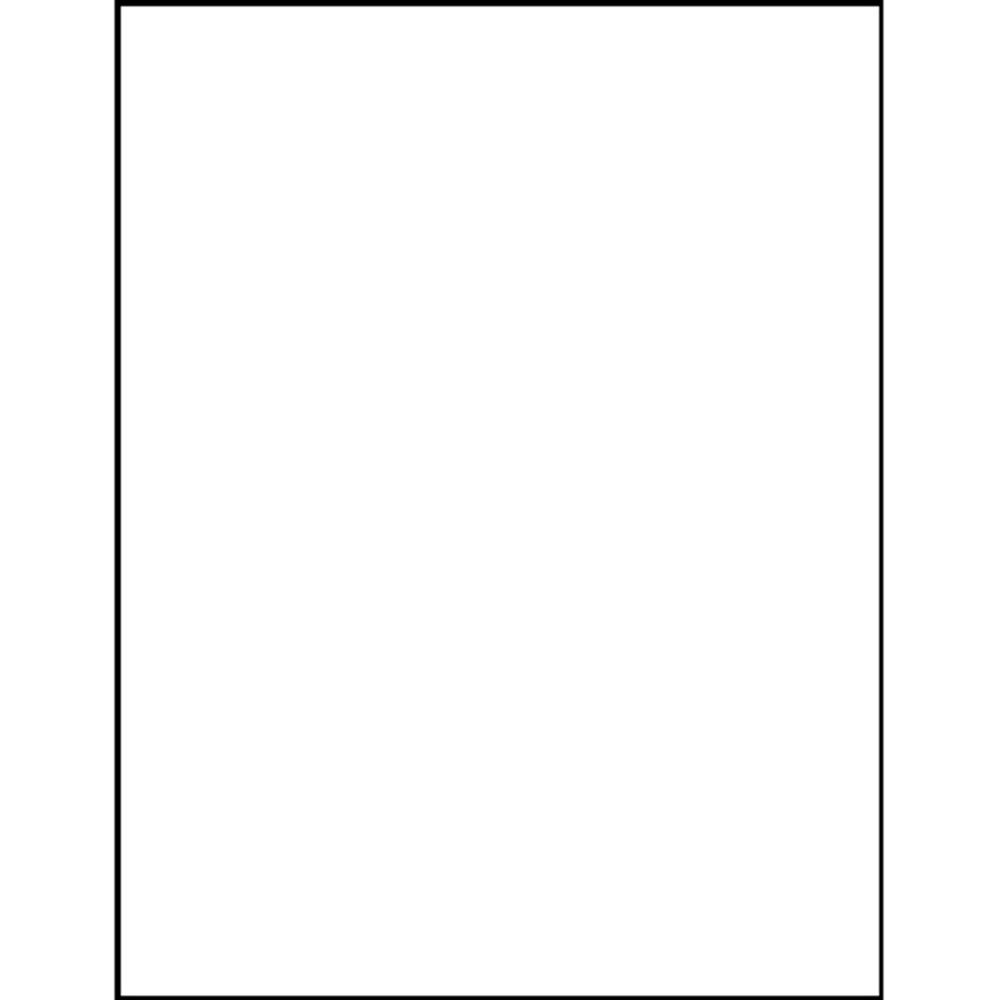 Business Source 8-1/2"x11" Copier Labels - 8 1/2" Width x 11" Length - Rectangle - White - 1 / Sheet - 100 / Pack. Picture 2