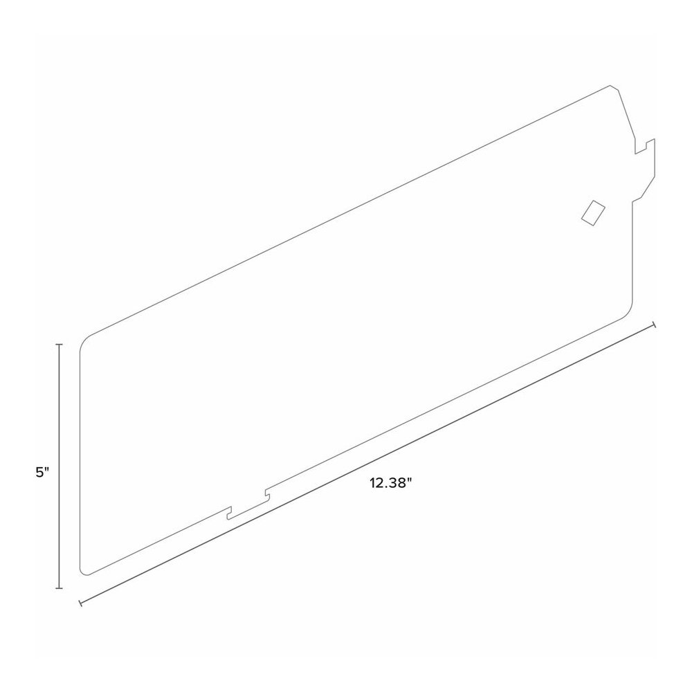 Lorell Lateral File Divider Kit - 12.40" Width x 5" Height - Metal - Gray - 10 / Box. Picture 5