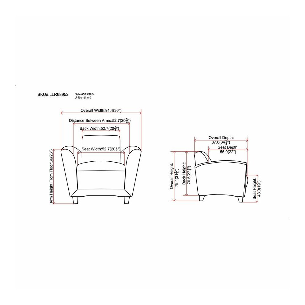 Lorell Accession Club Chair - Black Seat Color - Leather Seat Material - Black Back Color - Leather Back Material - Four-legged Base - 1 Each. Picture 8