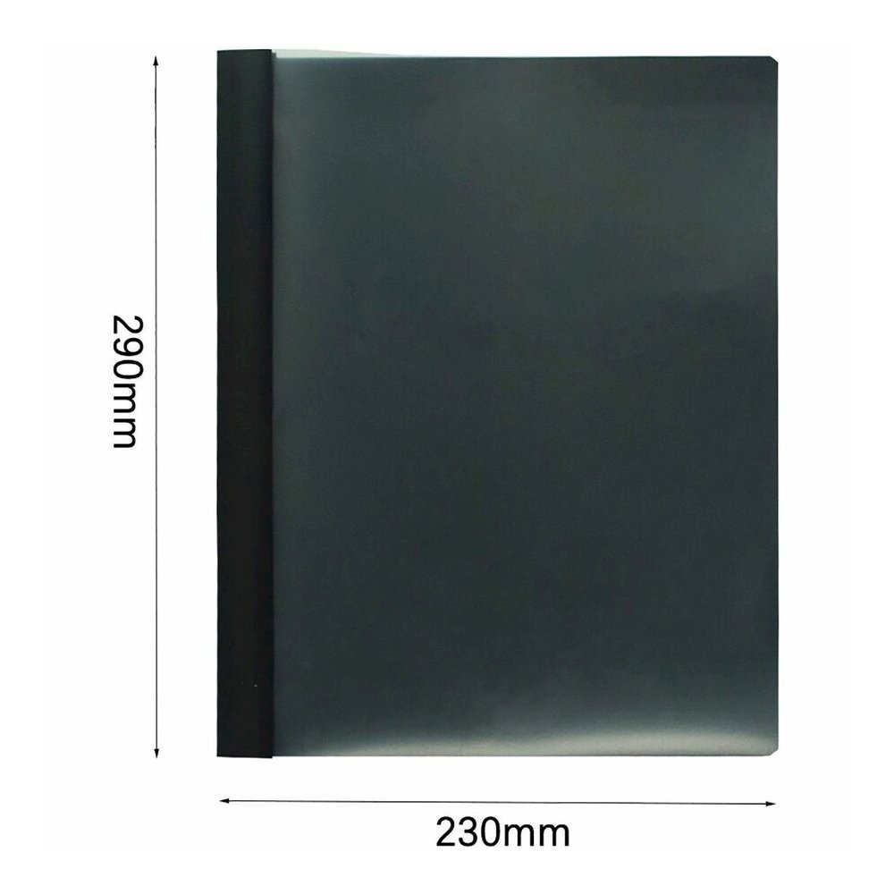 Business Source Letter Report Cover - 1/2" Folder Capacity - 8 1/2" x 11" - 100 Sheets Capacity - 3 x Prong Fastener - Black - Durable, Non-stick, Heavy Duty, Water Resistant, Textured - 1 Box. Picture 6