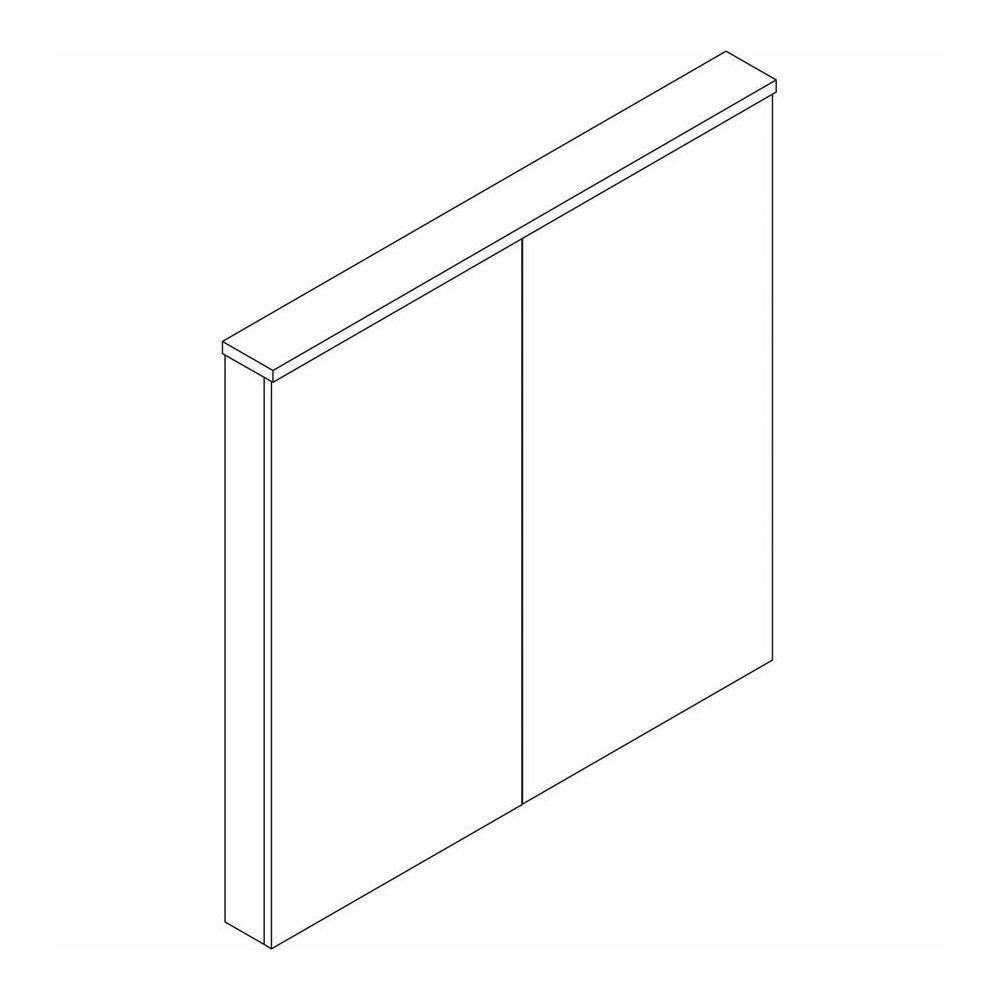 Lorell Dry-erase Whiteboard Presentation Cabinet - Hinged Door - 47.3" Height x 47.3" Width x 4.8" Depth - 1 Each. Picture 9