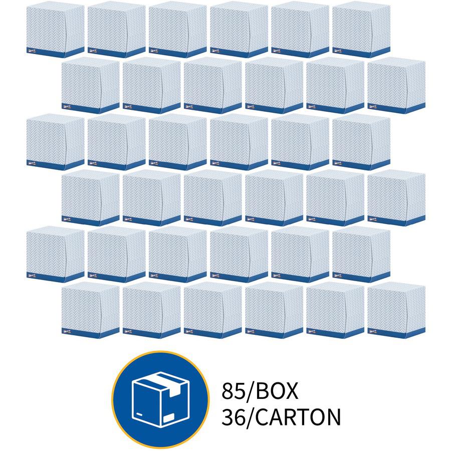 Genuine Joe Cube Box Facial Tissue - 2 Ply - Interfolded - White - 85/Box - 36 / Carton. Picture 7