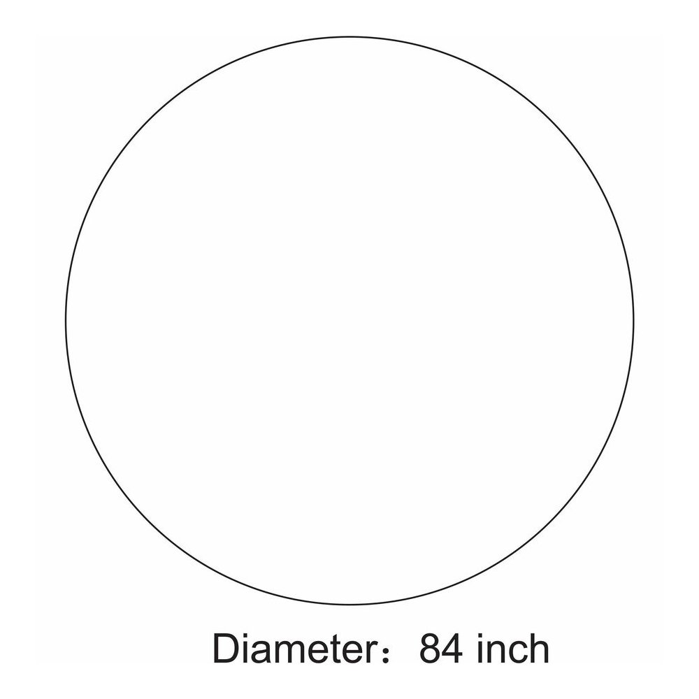 Genuine Joe Plastic Round Tablecovers - 84" Diameter - Plastic - White - 6/Pack - 4 / Carton. Picture 5
