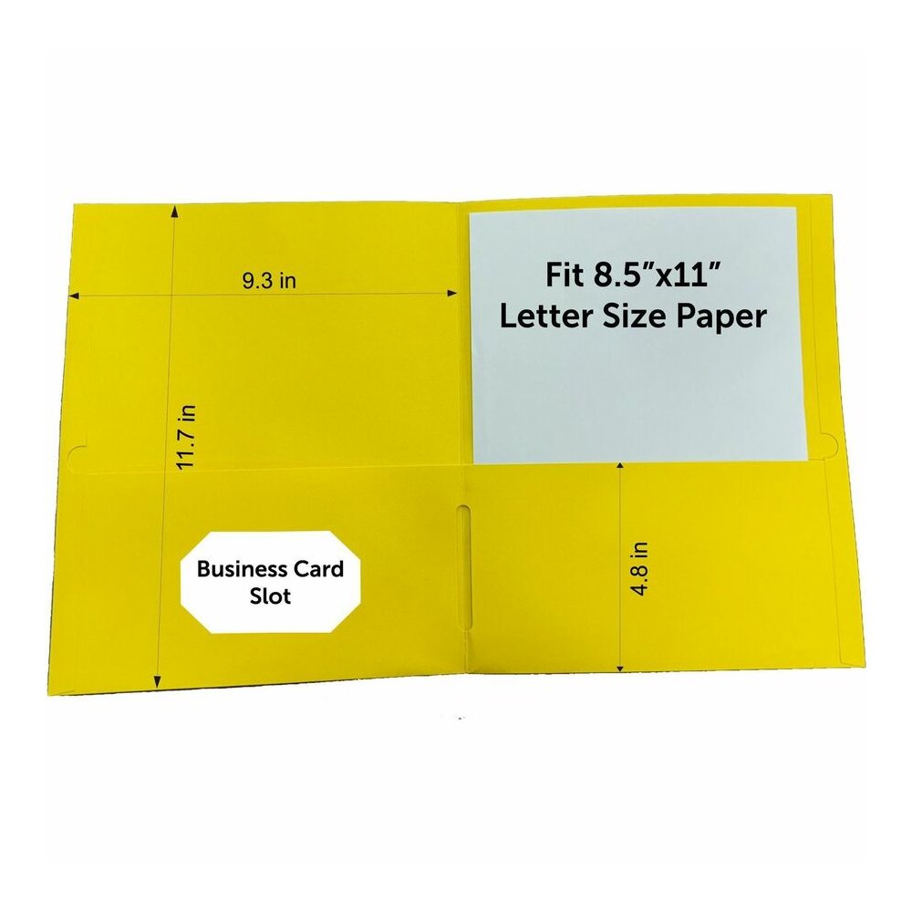 Sparco Letter Pocket Folder - 8 1/2" x 11" - 2 Internal Pocket - Leatherette - Assorted - 25 / Box. Picture 7