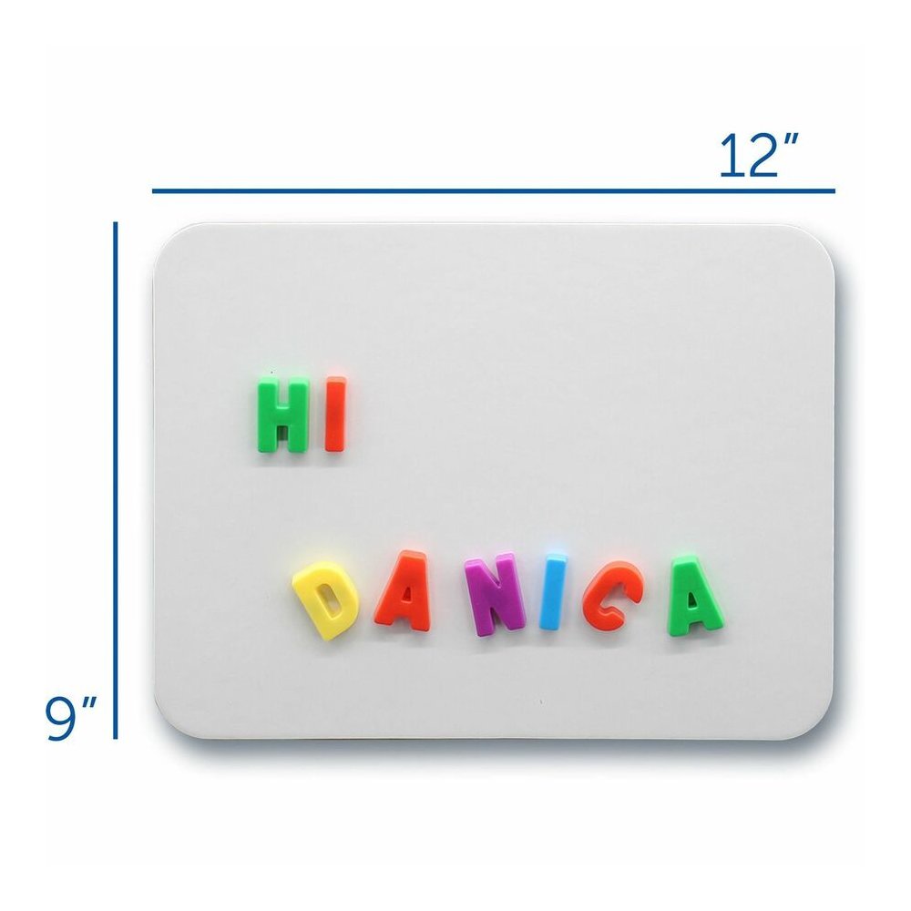 Flipside Magnetic Dry Erase Board Set Class Pack - 9" (0.8 ft) Width x 12" (1 ft) Height - White Surface - Rectangle - Magnetic - 12 / Pack. Picture 4