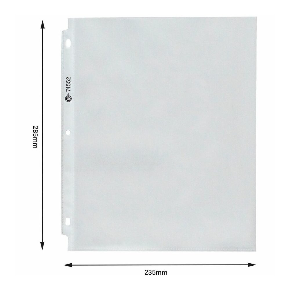 Business Source Heavyweight Sheet Protectors - 3.3 mil Thickness - For Letter 8 1/2" x 11" Sheet - 3 x Holes - Clear - Polypropylene - 200 / Box. Picture 5