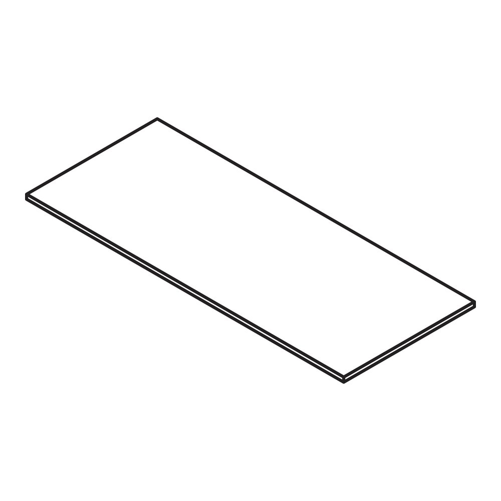Lorell Relevance Series Tabletop - Walnut Rectangle, Laminated Top - 48" Table Top Length x 24" Table Top Width x 1" Table Top Thickness - Assembly Required - 1 Each. Picture 8
