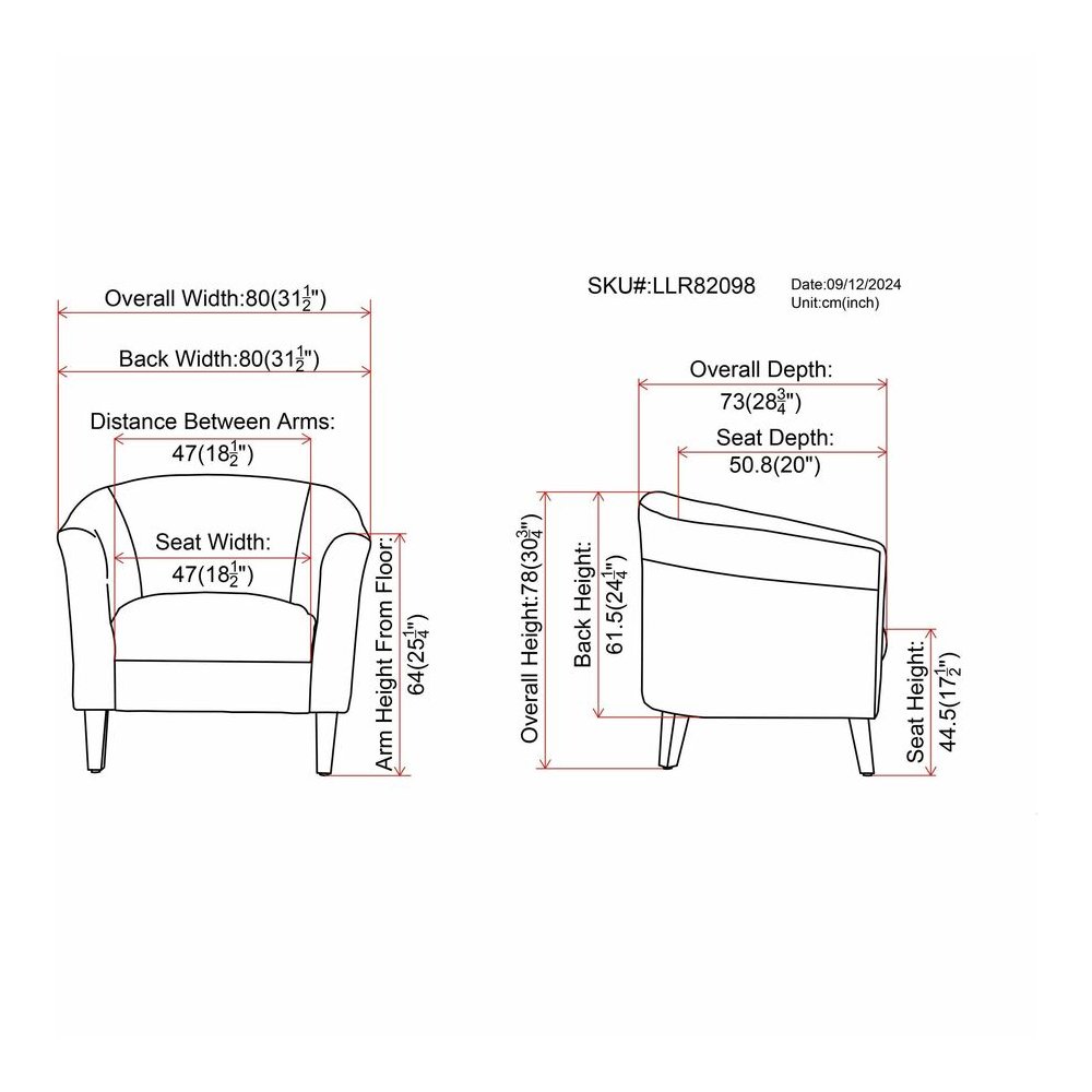 Lorell Barrel Armchair - Four-legged Base - Black - Bonded Leather - Armrest - 1 Each. Picture 7
