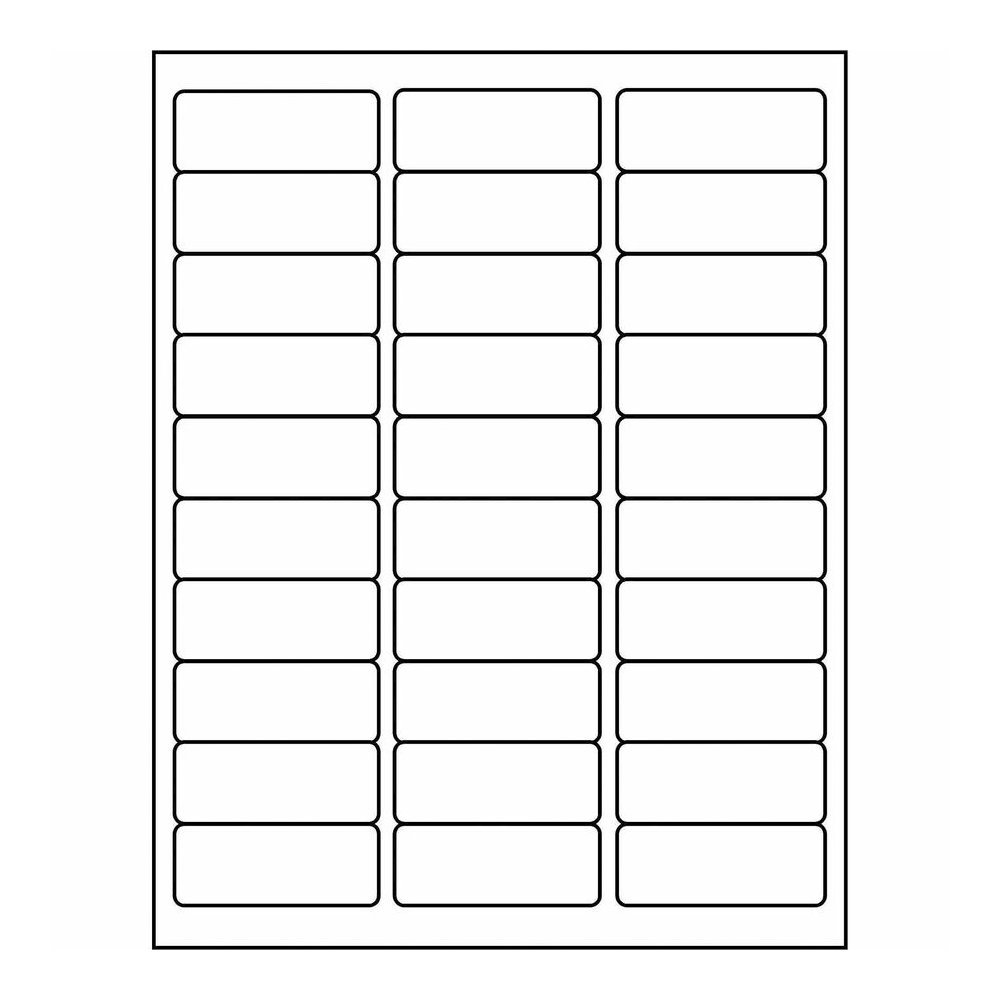 Business Source Bright White Premium-quality Address Labels - 1" Widthss x 2 5/8" Length - Permanent Adhesive - Rectangle - Laser, Inkjet - White - 30 / Sheet - 250 Total Sheets - 7500/Pack - 2 / Cart. Picture 2