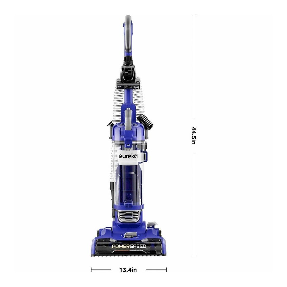 Eureka PowerSpeed NEU188 Upright Vacuum Cleaner - 1.06 gal - Bagless - Turbo Brush, Wand, Upholstery Tool, Flexi Crevice Tool - 12.60" Cleaning Width - Carpet, Bare Floor, Tile Floor, Wooden Floor, Ha. Picture 3