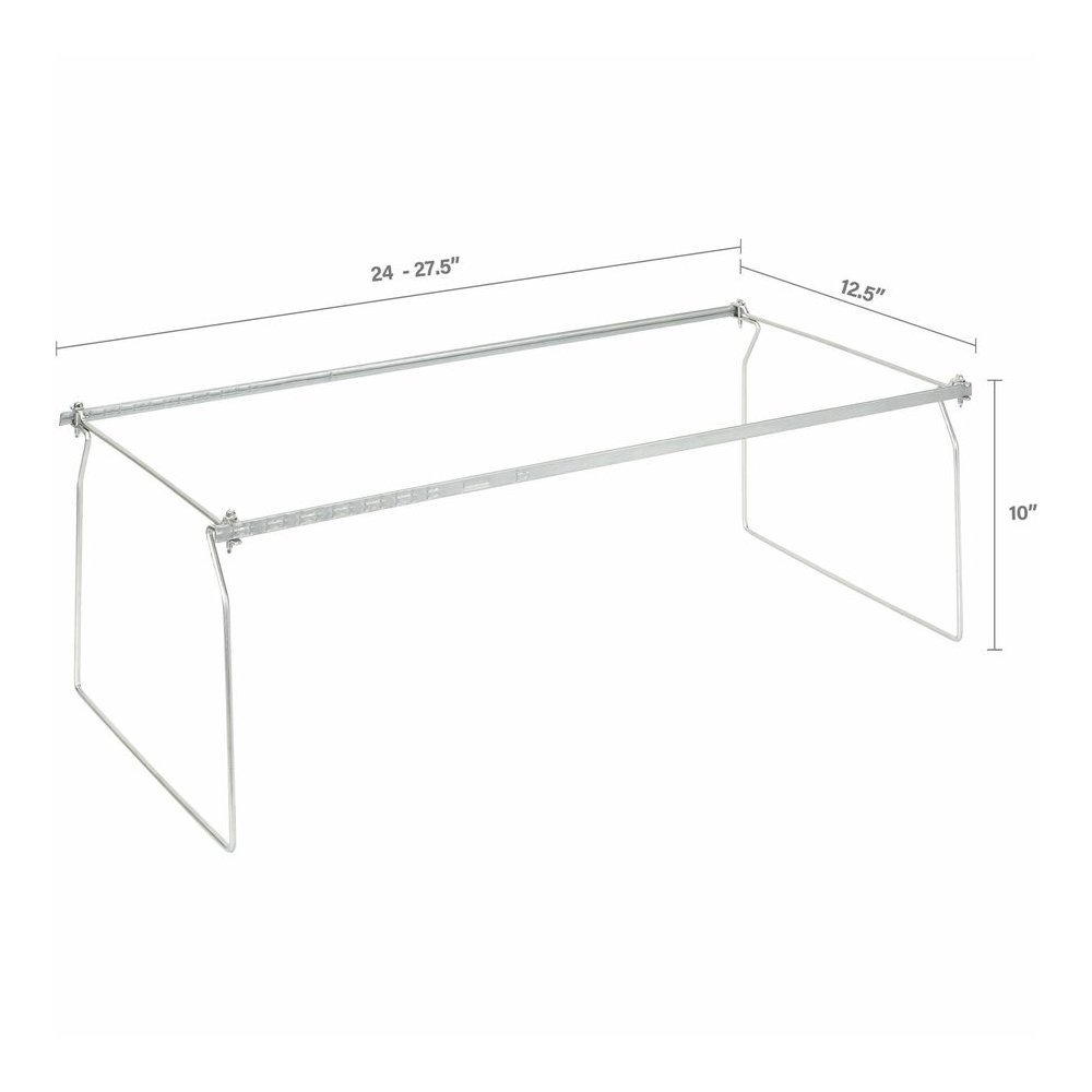 Business Source Premium File Folder Frames - Letter - Metal - Stainless Steel - 6 / Box. Picture 4