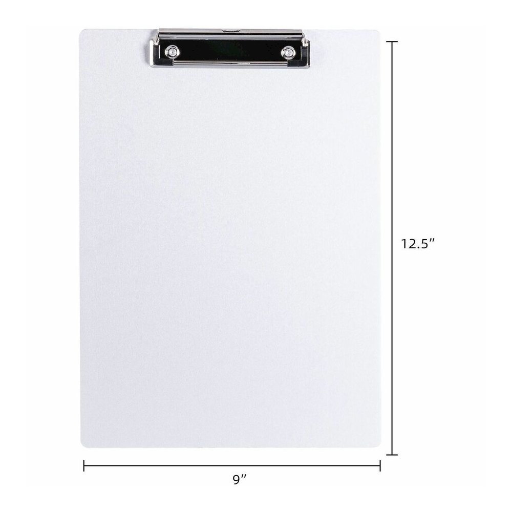 Business Source Aluminum Clipboard - 8 1/2" x 11" Sheet Size - Aluminum - Silver - 1 Each. Picture 4