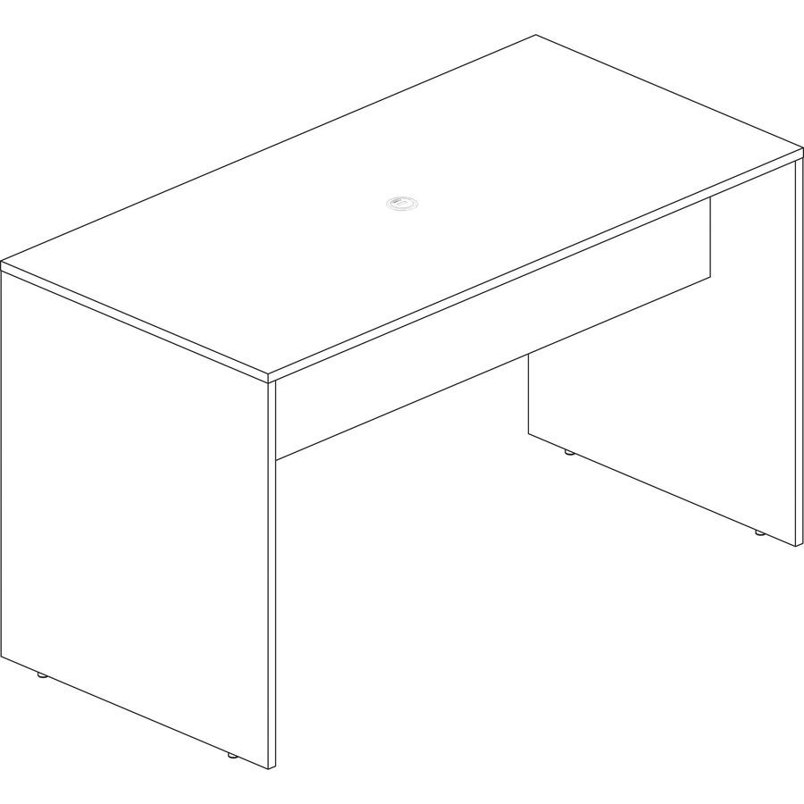 Lorell Essentials Series Standing-Height Table - 41.3" Height x 72" Width x 36" Depth - Band Edge - For Meeting, Office - 1 Each. Picture 7