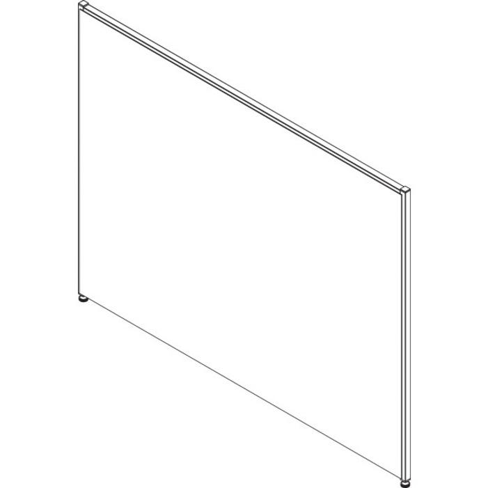 Lorell Panel System Partition Fabric Panel - 60" Width x 48" Height - Fabric, Steel - Gray - 1 Each. Picture 2
