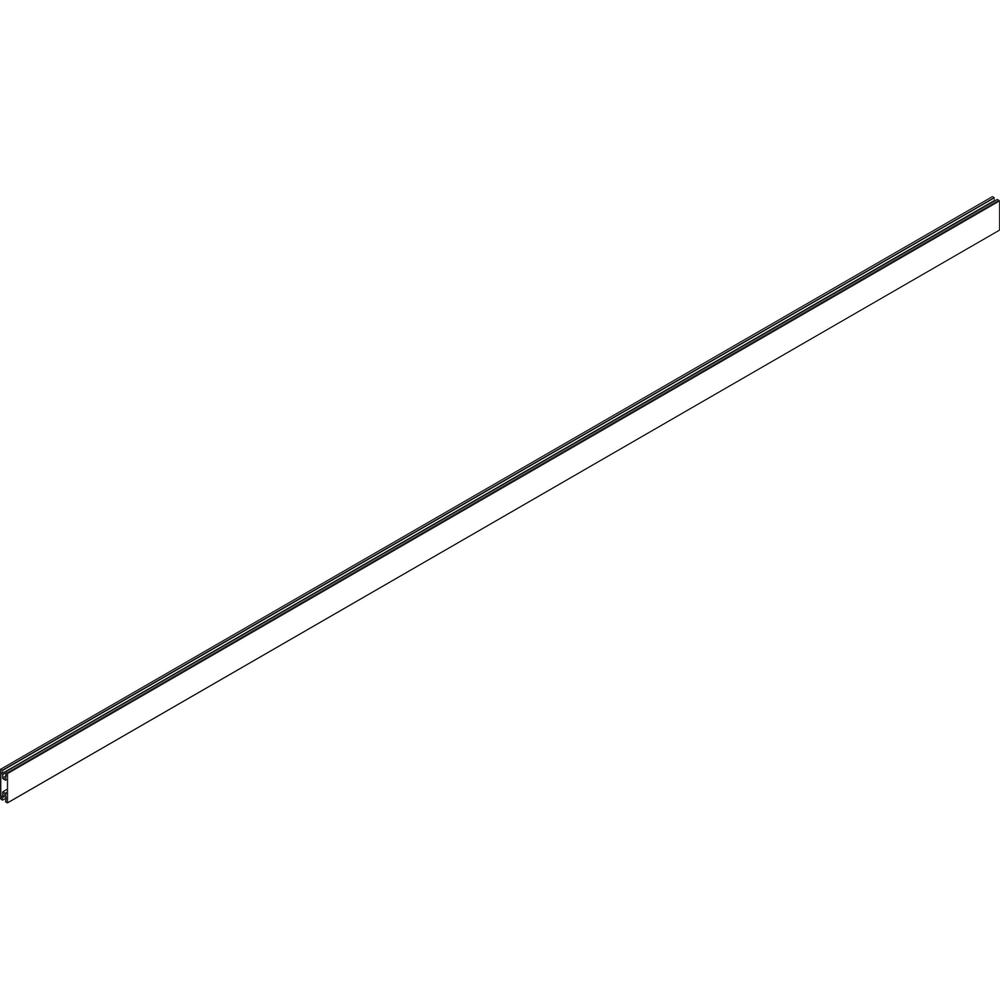 Lorell Double-wide Horizontal Panel Strip for Adaptable Panel System - 67" Width x 0.50" Depth x 1.80" Height - Aluminum - Silver - 1 Each. Picture 6