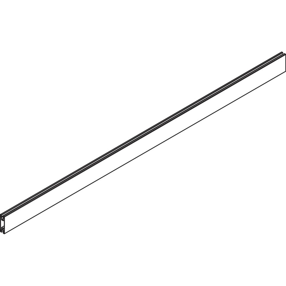 Lorell Single-Wide Horizontal Panel Strip for Adaptable Panel System - 33.12" Width x 0.50" Depth x 1.75" Height - Aluminum - Silver - 1 Each. Picture 2