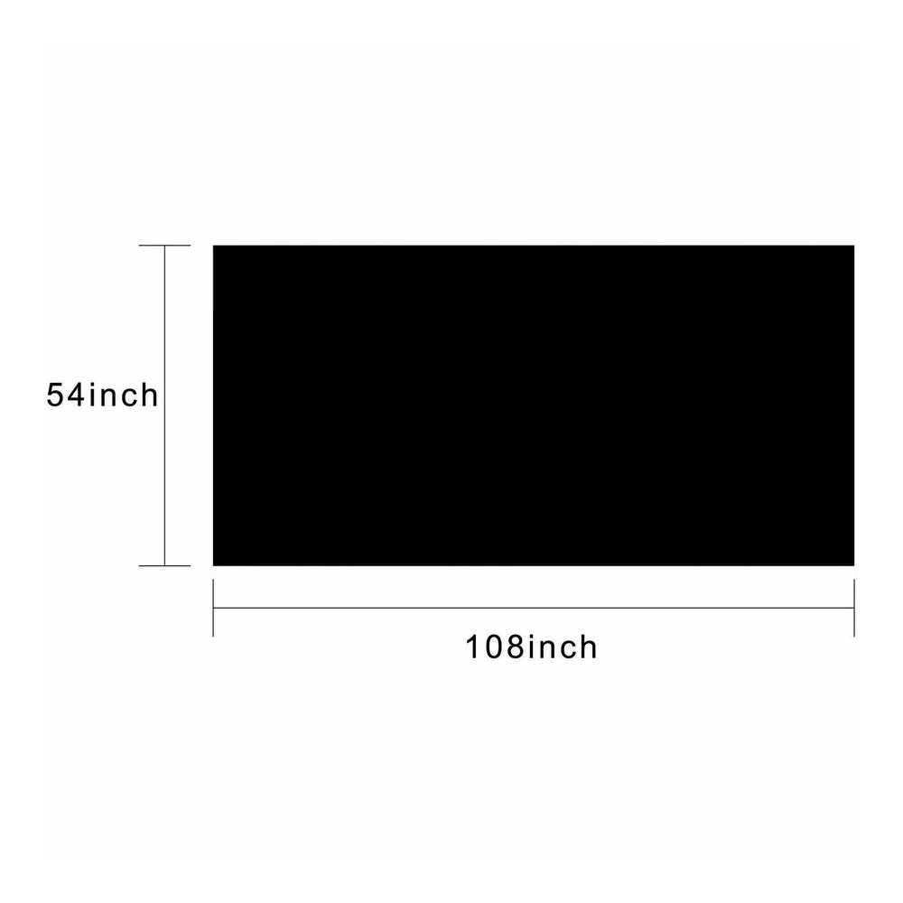 Genuine Joe Plastic Table Covers - 108" Length x 54" Width - Plastic - Black - 1 Pack. Picture 5