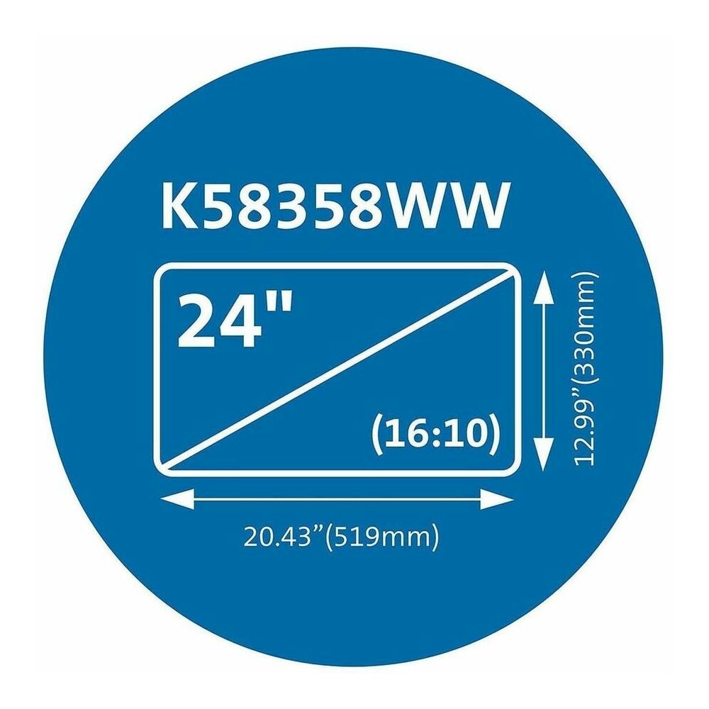 Kensington MagPro 24.0" (16:10) Monitor Privacy Screen with Magnetic Strip - For 24" Widescreen LCD Monitor - 16:10 - Fingerprint Resistant - 1 Each - TAA Compliant. Picture 8
