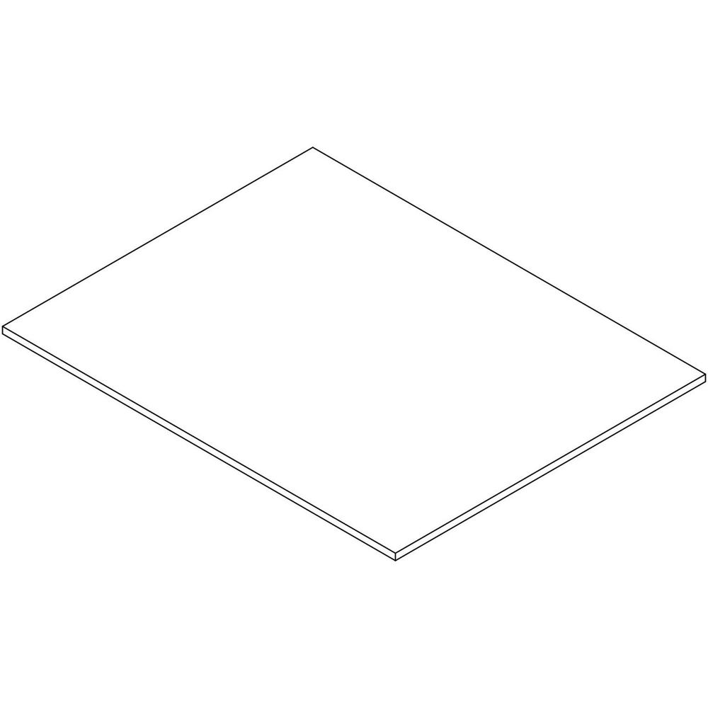 Lorell Revelance Conference Rectangular Tabletop - Rectangle - 1" Height x 59.9" Width x 47.3" Depth x 1" Thickness - Material: Laminate - Finish: Weathered Charcoal - 1 Each. Picture 2
