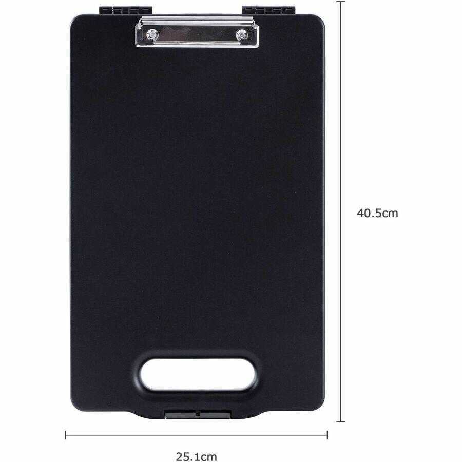 Business Source Storage Clipboard - Storage for 200 Sheet - Black - 1 Each. Picture 9
