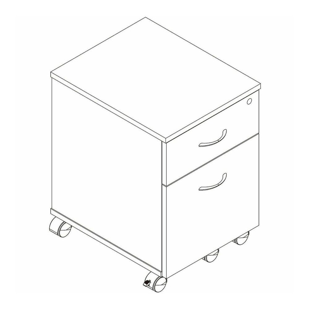 Lorell File Cabinet - for File, Box - Mobility - Espresso - No. Picture 7