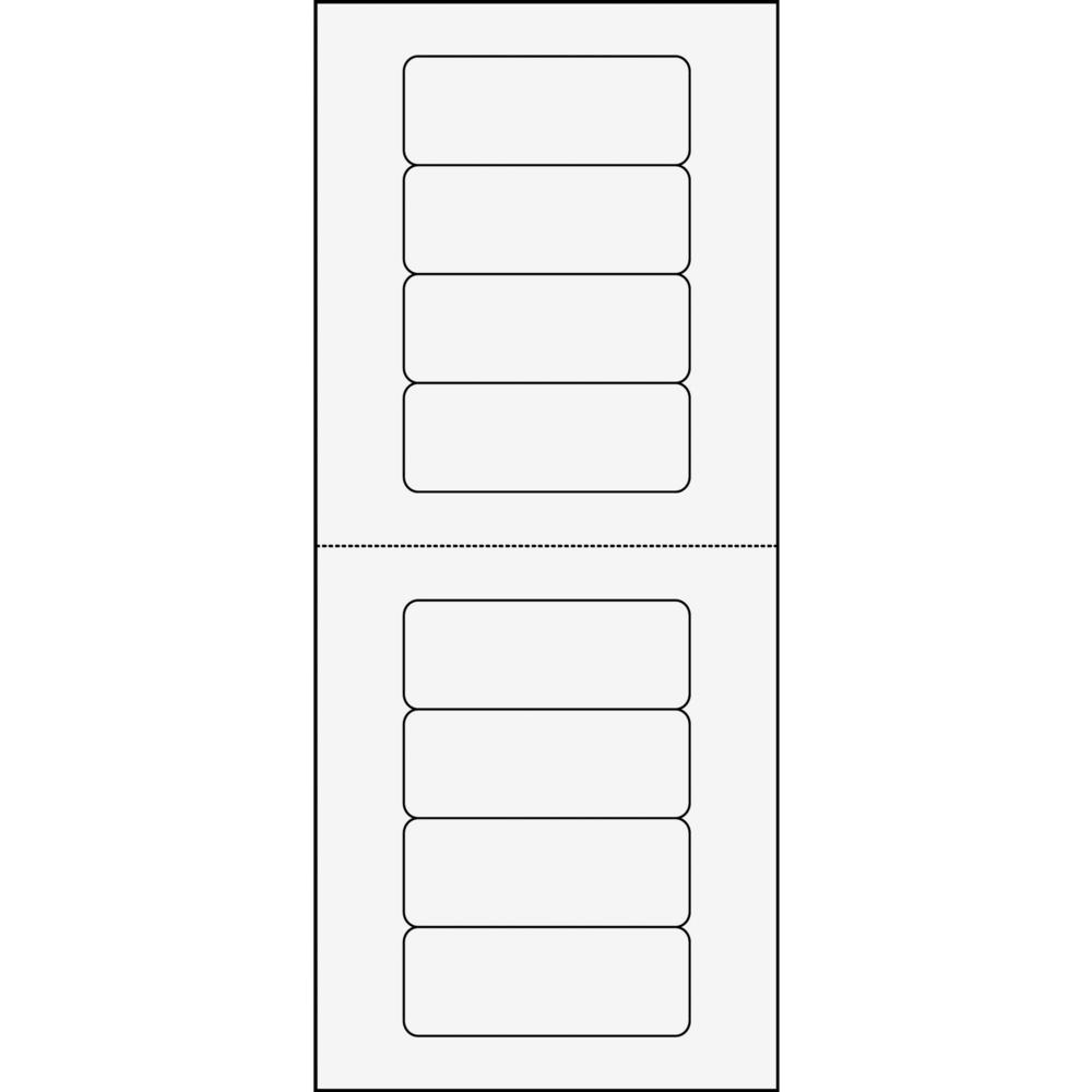 Avery&reg; Mini-Sheets Address Label - 1" Width x 2 5/8" Length - Permanent Adhesive - Rectangle - Laser, Inkjet - White - Paper - 8 / Sheet - 25 Total Sheets - 200 Total Label(s) - 1. Picture 4