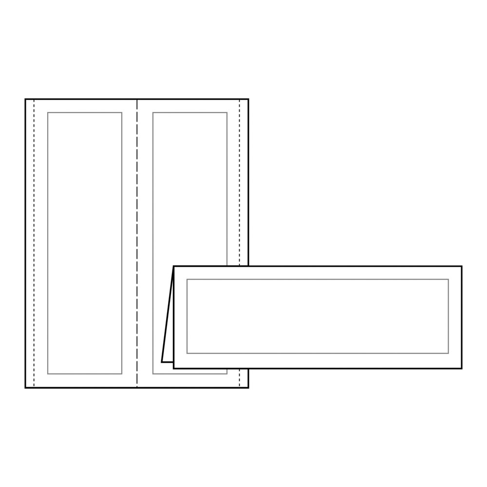 Avery&reg; Tent Cards, 3.5" x 11" , Embossed Border, 50ct (5309) - 97 Brightness - 3 1/2" x 11" - 65 lb Basis Weight - 176 g/m² Grammage - Matte - Perforated, Heavyweight, Rounded Corner, Smudge-. Picture 5