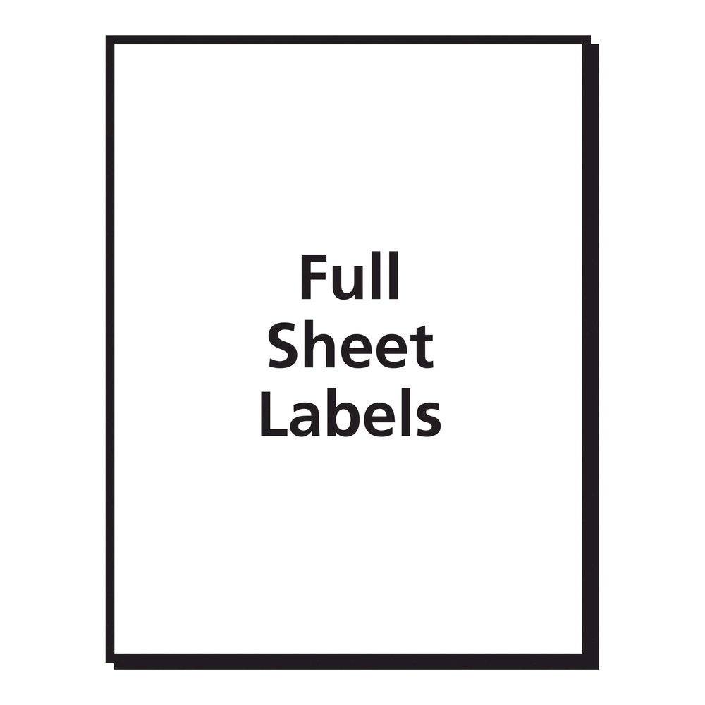 Avery&reg; TrueBlock Shipping Labels, 8-1/2" x 11" , 25 Labels (8165) - 8 1/2" Width x 11" Length - Permanent Adhesive - Inkjet - White - Paper - 1 / Sheet - 25 Total Sheets - 25 Total Label(s) - 25 /. Picture 5