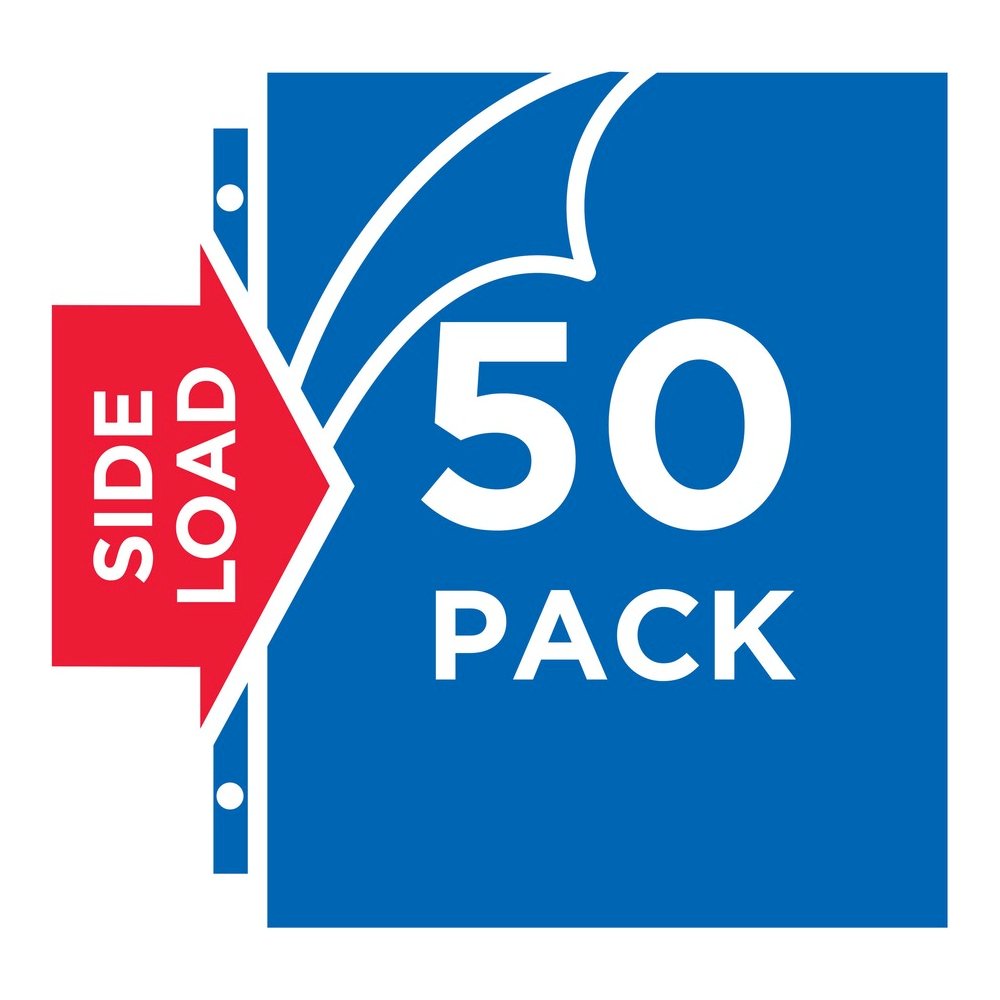 Avery&reg; Quick-Load Sheet Protectors - For Letter 8 1/2" x 11" Sheet - Clear - Polypropylene - 50 / Box. Picture 8