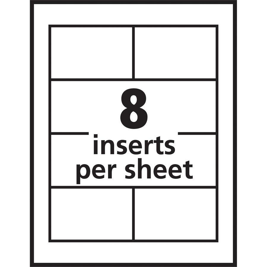 Avery&reg; Pin-Style Name Badges - 3 1/2" x 2 1/4" - White, Clear - 1 Box. Picture 9