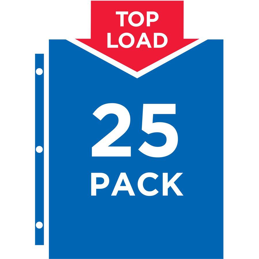 Avery&reg; Standard-Weight Sheet Protectors - For Letter 8 1/2" x 11" Sheet - Clear - Polypropylene - 25 / Pack. Picture 8