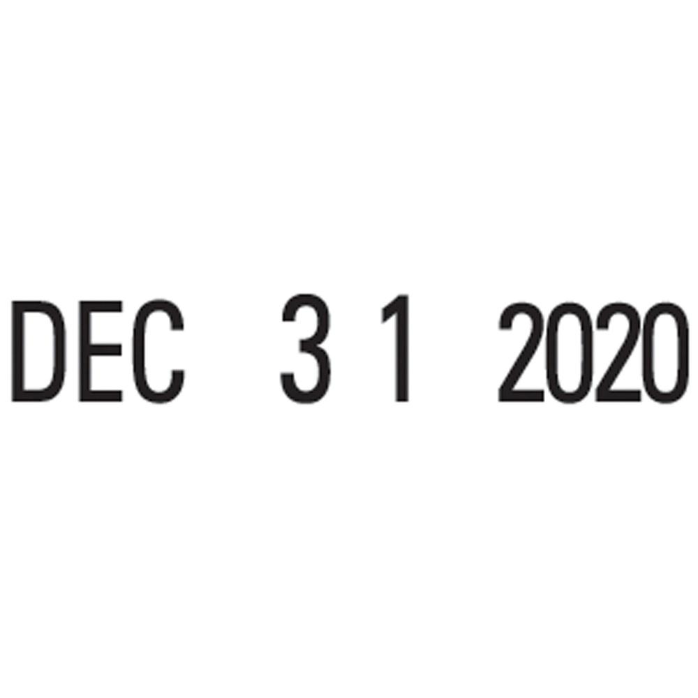 Xstamper VersaDater Small Type Date Stamp - Message/Date Stamp - "FAXED, PAID, RECEIVED" - 0.87" Impression Width x 0.12" Impression Length - Black - Recycled - 1 Each. Picture 2