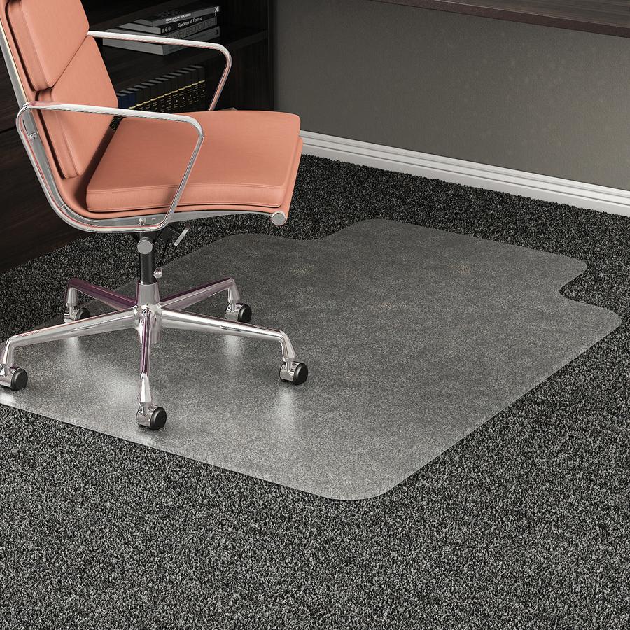 Deflecto RollaMat for Carpet - Carpeted Floor - 53" Length x 45" Width - Vinyl - Clear - 1Each. Picture 10