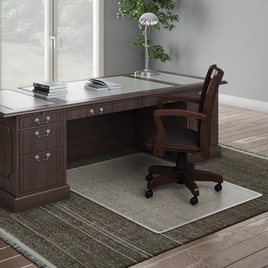 Deflecto ExecuMat for Carpet - Carpeted Floor - 60" Length x 60" Width x 0.333" Thickness - Vinyl - Clear - 1Each. Picture 11