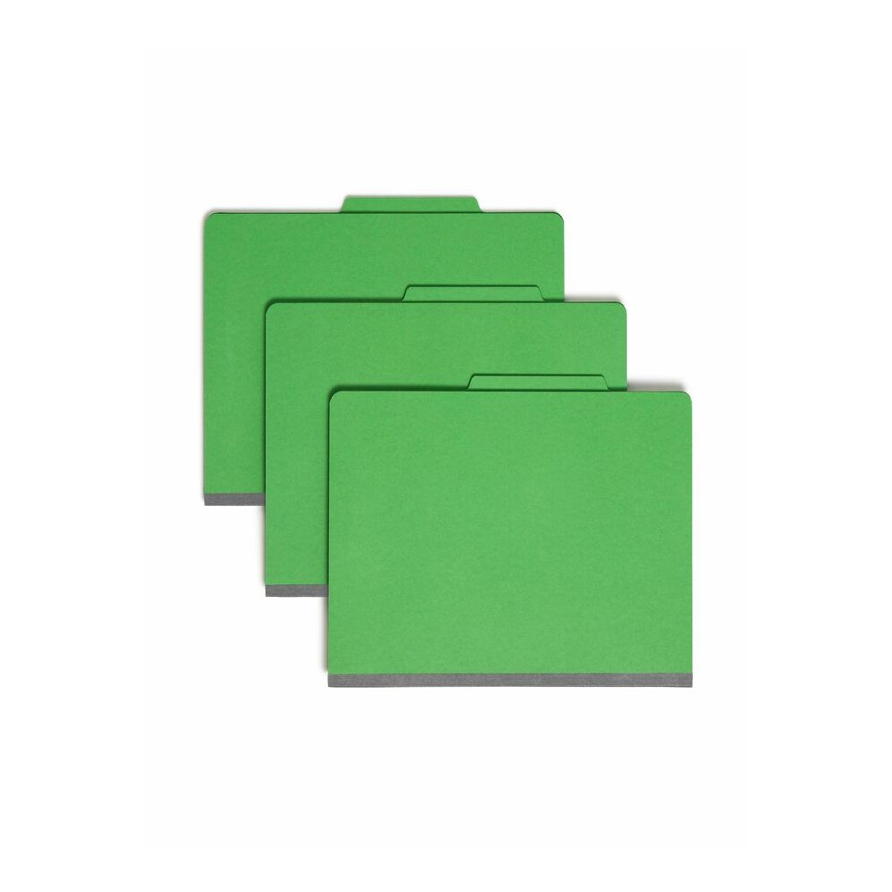Smead Colored 2/5 Tab Cut Letter Recycled Classification Folder - 8 1/2" x 11" - 2" Expansion - 2 x 2B Fastener - 2" for Folder - Top Tab Location - Right of Center Tab Position - 1 Divider - 14 pt. -. Picture 7