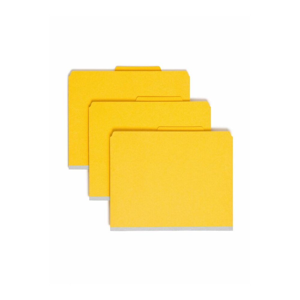 Smead SafeSHIELD 2/5 Tab Cut Letter Recycled Classification Folder - 8 1/2" x 11" - 2" Expansion - 2 x 2S Fastener - 2" for Folder - Top Tab Location - Right of Center Tab Position - 1 Divider - 25 pt. Picture 9