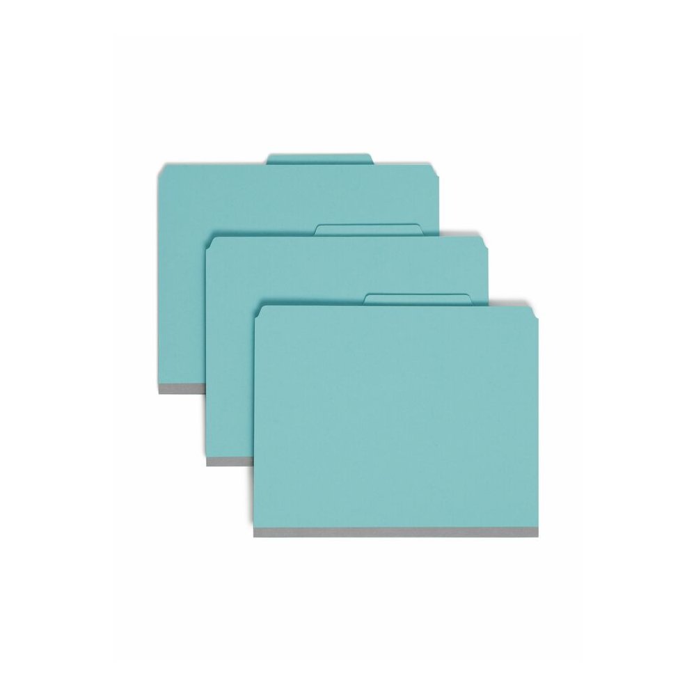 Smead SafeSHIELD 2/5 Tab Cut Letter Recycled Classification Folder - 8 1/2" x 11" - 2" Expansion - 2 x 2S Fastener - 2" for Folder - Top Tab Location - Right of Center Tab Position - 2 Divider - 25 pt. Picture 8