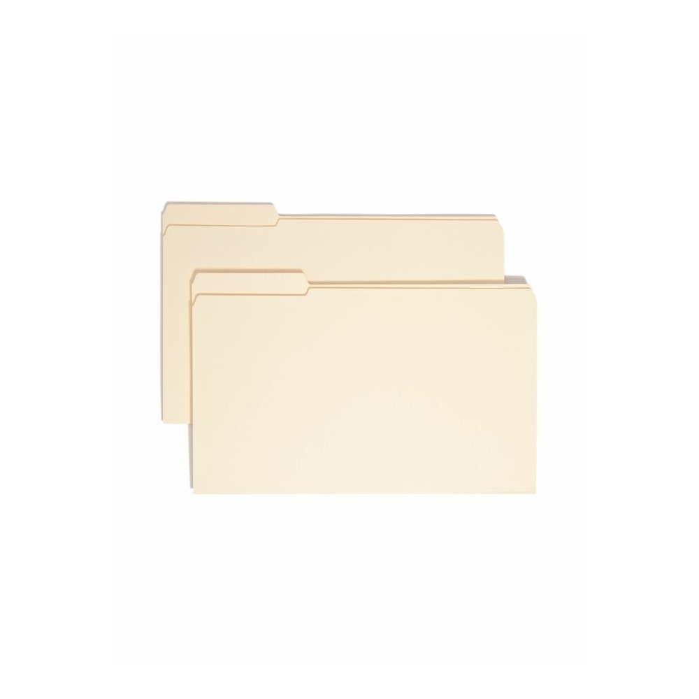 Smead 1/3 Tab Cut Legal Recycled Top Tab File Folder - 8 1/2" x 14" - 3/4" Expansion - Top Tab Location - Left Tab Position - 11 pt. - 2 Plys - Manila - Reinforced, Durable, Reinforced Tab, Rounded Co. Picture 7