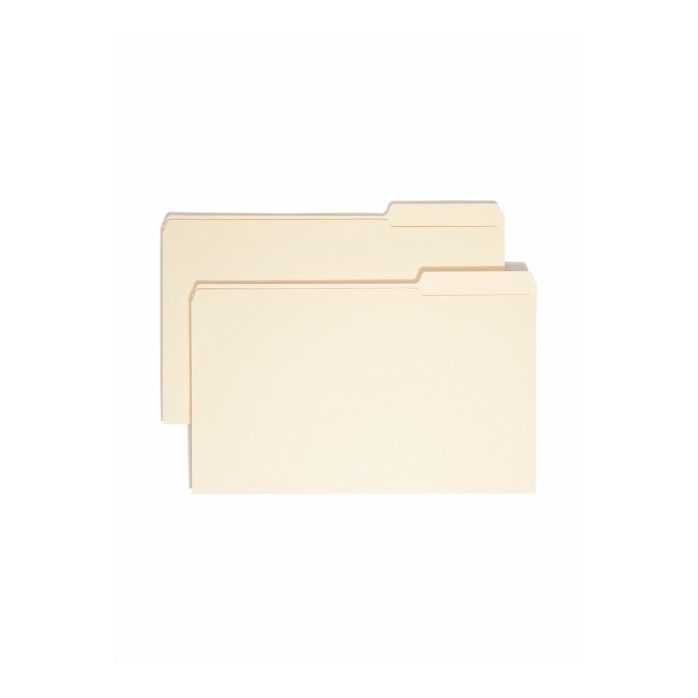 Smead 1/3 Tab Cut Legal Recycled Top Tab File Folder - 8 1/2" x 14" - 3/4" Expansion - Top Tab Location - Third Tab Position - 11 pt. - 2 Plys - Manila - Reinforced, Rounded Corner, Durable, Reinforce. Picture 7