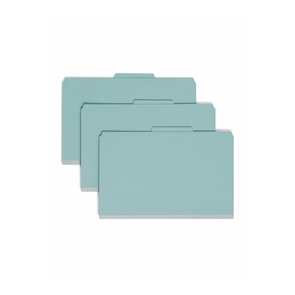 Smead SafeSHIELD 2/5 Tab Cut Legal Recycled Classification Folder - 8 1/2" x 14" - 2" Expansion - 2 x 2S Fastener - 2" for Folder - 2 Pocket - Top Tab Location - Right of Center Tab Position - 2 Divid. Picture 7