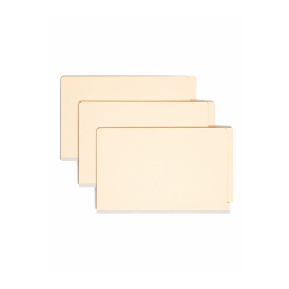 Smead Legal Recycled Classification Folder - 8 1/2" x 14" - 2" Expansion - 2 x 2B Fastener - 2" for Folder - End Tab Location - 2 Divider - 18 pt. - Pressboard - Manila - 10% Recycled - 10 / Box. Picture 4