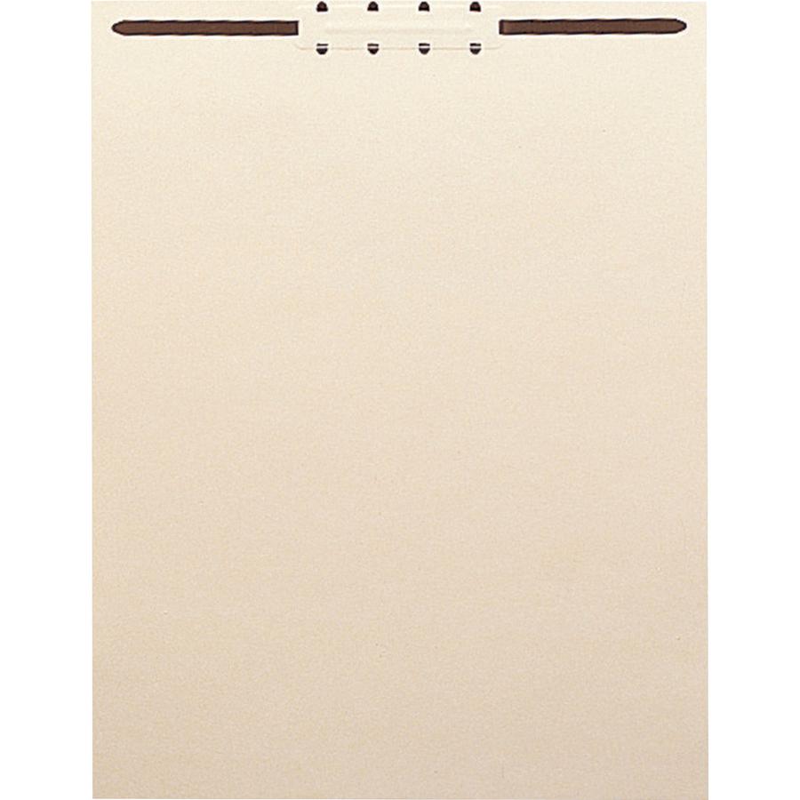 Smead File Backs with Fastener - 8.5" Height x 11.5" Width - 2" Maximum Capacity - For Letter 8 1/2" x 11" Sheet - Rectangular - Manila - 100 / Box. Picture 2