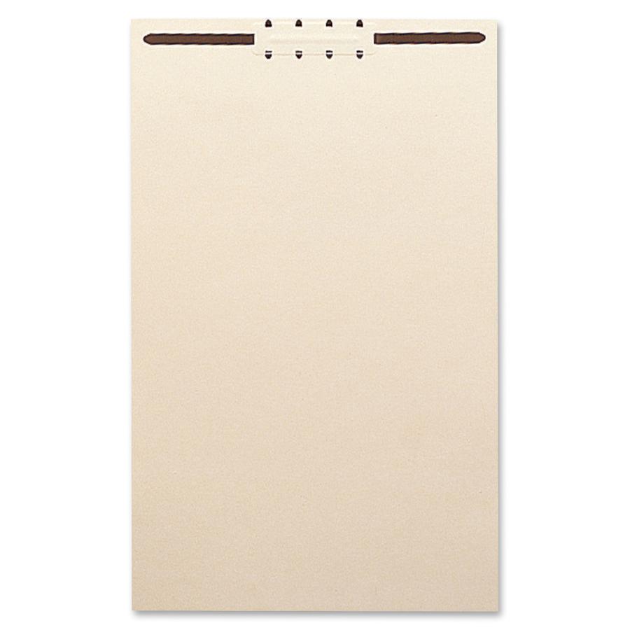 Smead File Backs with Fastener - 8.5" Height x 14.5" Width - 2" Maximum Capacity - For Legal 8 1/2" x 14" Sheet - Rectangular - Manila - Manila - 100 / Box. Picture 2