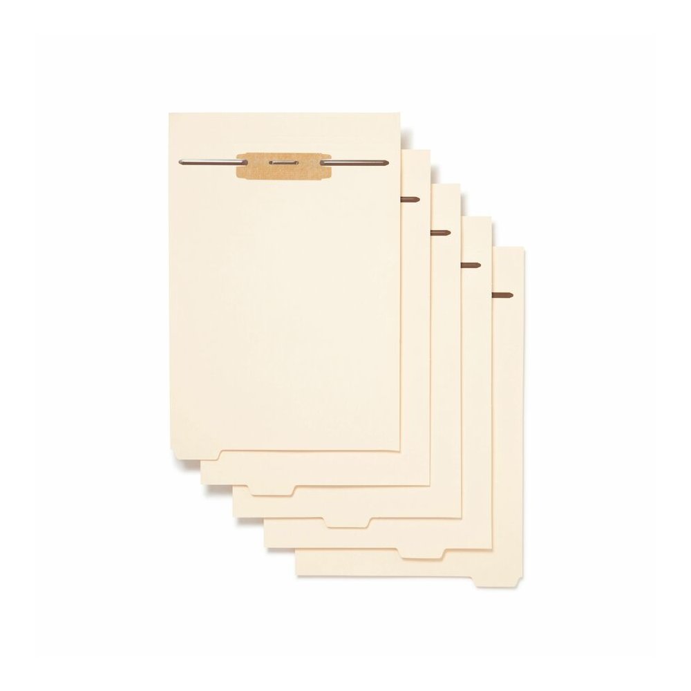Smead 1/5 Tab Cut Letter Folder Divider with Fastener - Assorted Tab(s) - 10% Recycled - 50 / Pack. Picture 6