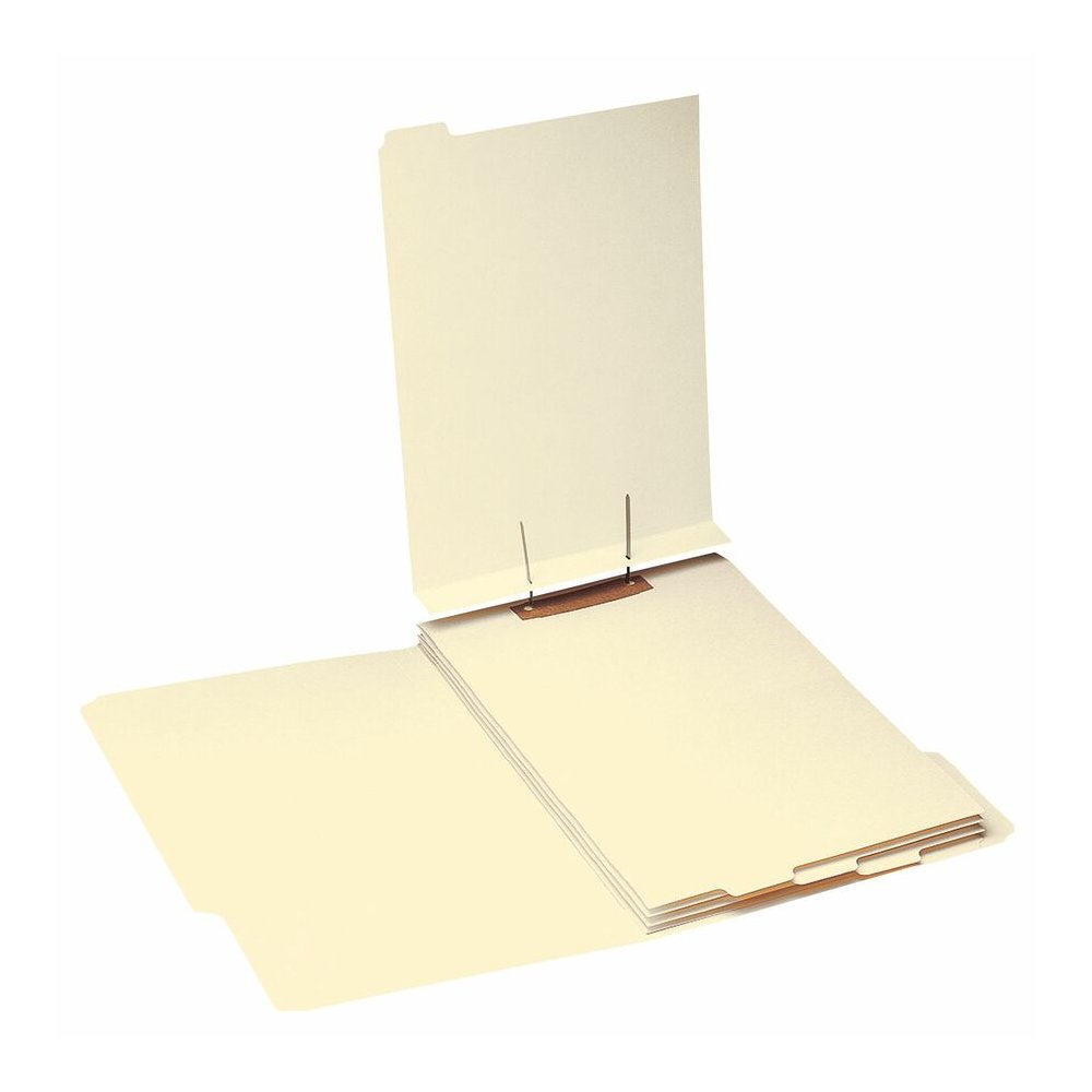 Smead 1/5 Tab Cut Legal Folder Divider with Fastener - Assorted Tab(s) - 10% Recycled - 50 / Pack. Picture 4