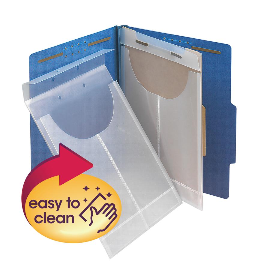 Smead Legal, Letter No File Jacket - 8 1/2" x 14" , 8 1/2" x 11" - 3/4" Expansion - Polypropylene - Clear - 24 / Box. Picture 2