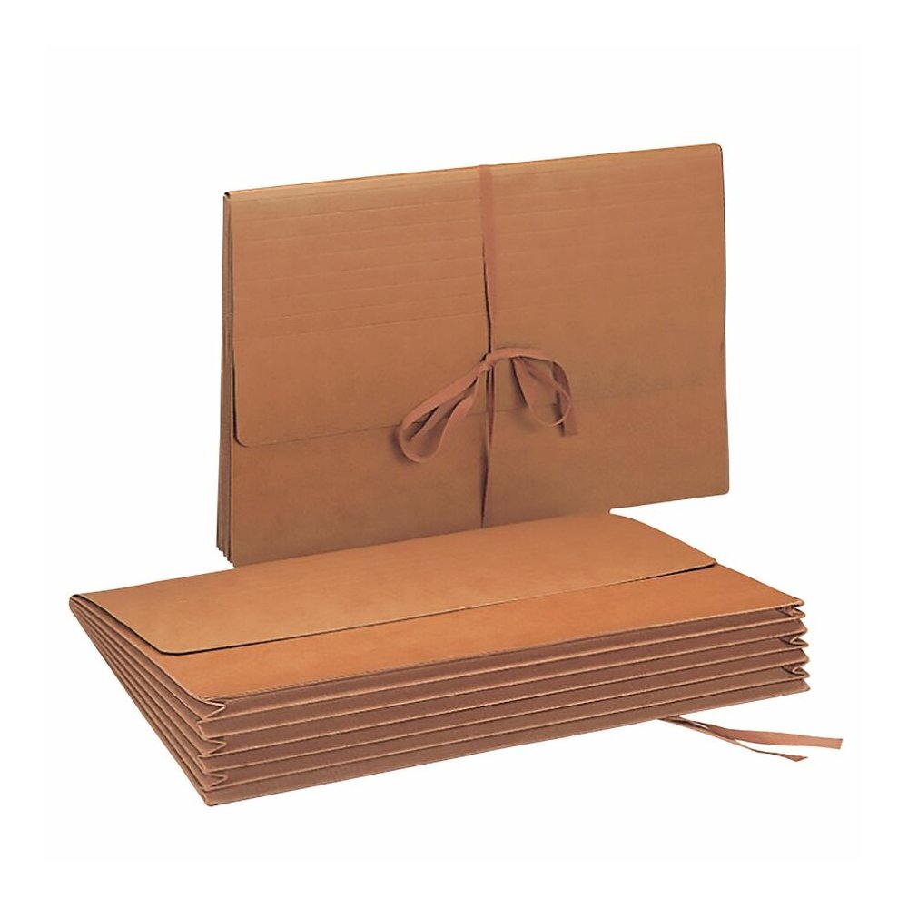 Smead Legal Recycled File Wallet - 8 1/2" x 14" - Capacity5 1/4" Expansion - Redrope - 30% Recycled - 1 Each. Picture 2